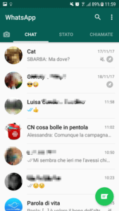 schermata whatsapp